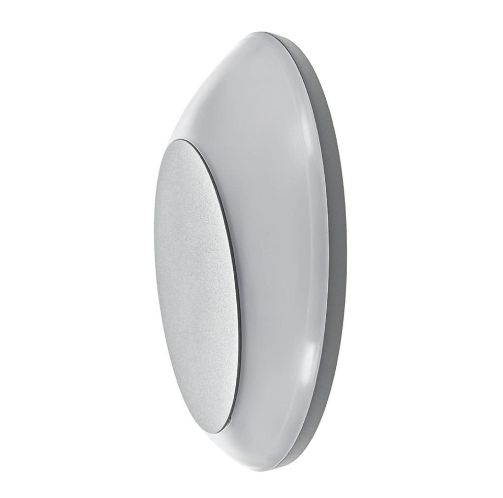 Метален градински аплик, сив, led 12w, 4000k, 2132 gy/12w