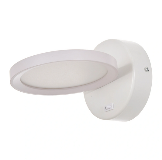 Метален аплик, бял, led 6w, 4000k, 1854 wh