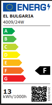 Аплик Leipzig, черен, led 9w, 926lm, 4000k, 4009/16w bk