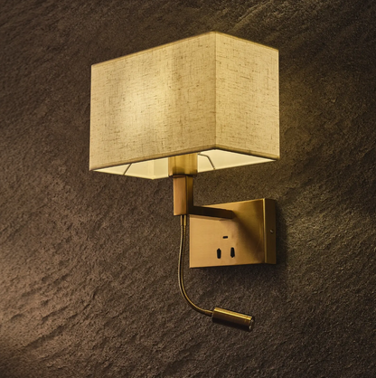 Аплик Andre, бронз, 1xE27+led 3w, 3000k, 4102 BR