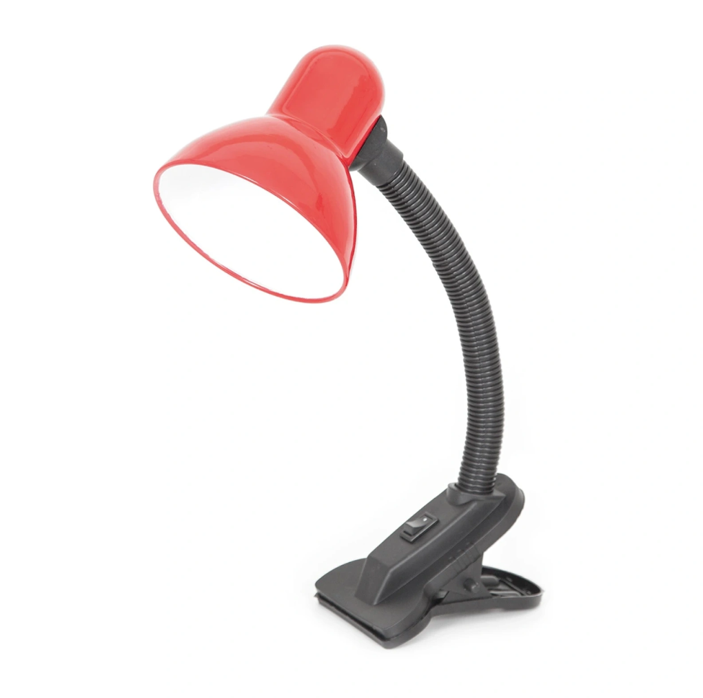 Метална работна лампа с щипка , червен, 1x40w, 995 red