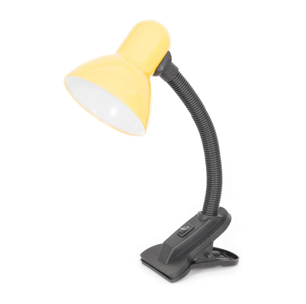 Метална работна лампа с щипка, жълт, 1x40w, 995 yl