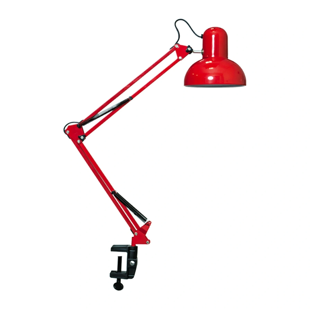 Метална работна лампа, червен, 1x40w, 566 red