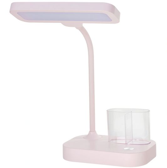 Работна лампа Cotton с вграден димер и батерия, розов, 3000-4000-6000k, led 6w, 5v, 2938 pk