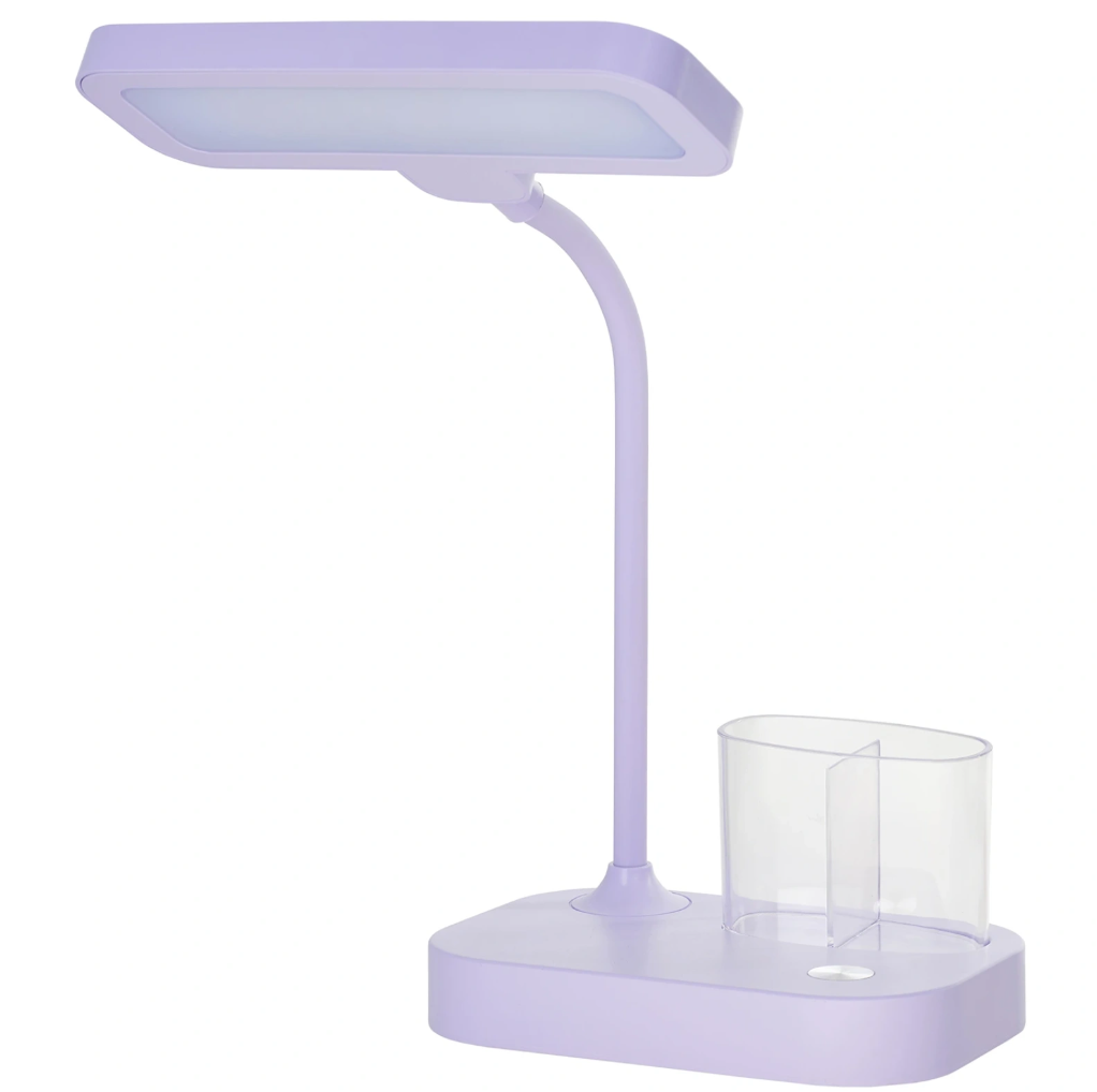 Работна лампа Cotton с вграден димер и батерия, лилав, 3000-4000-6000k, led 6w, 5v, 2938 pp