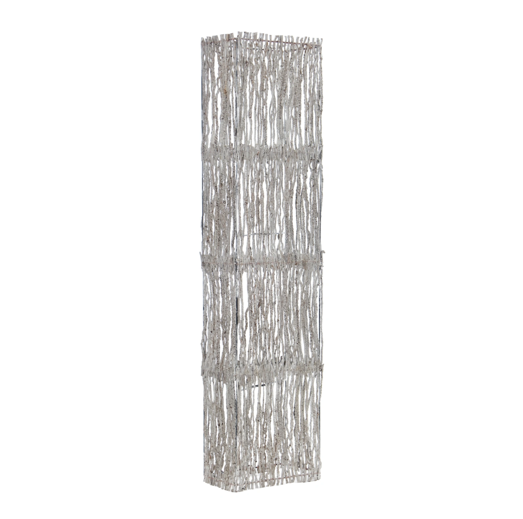 Лампион от дърво, бял, 2x40w, eli 42f wh