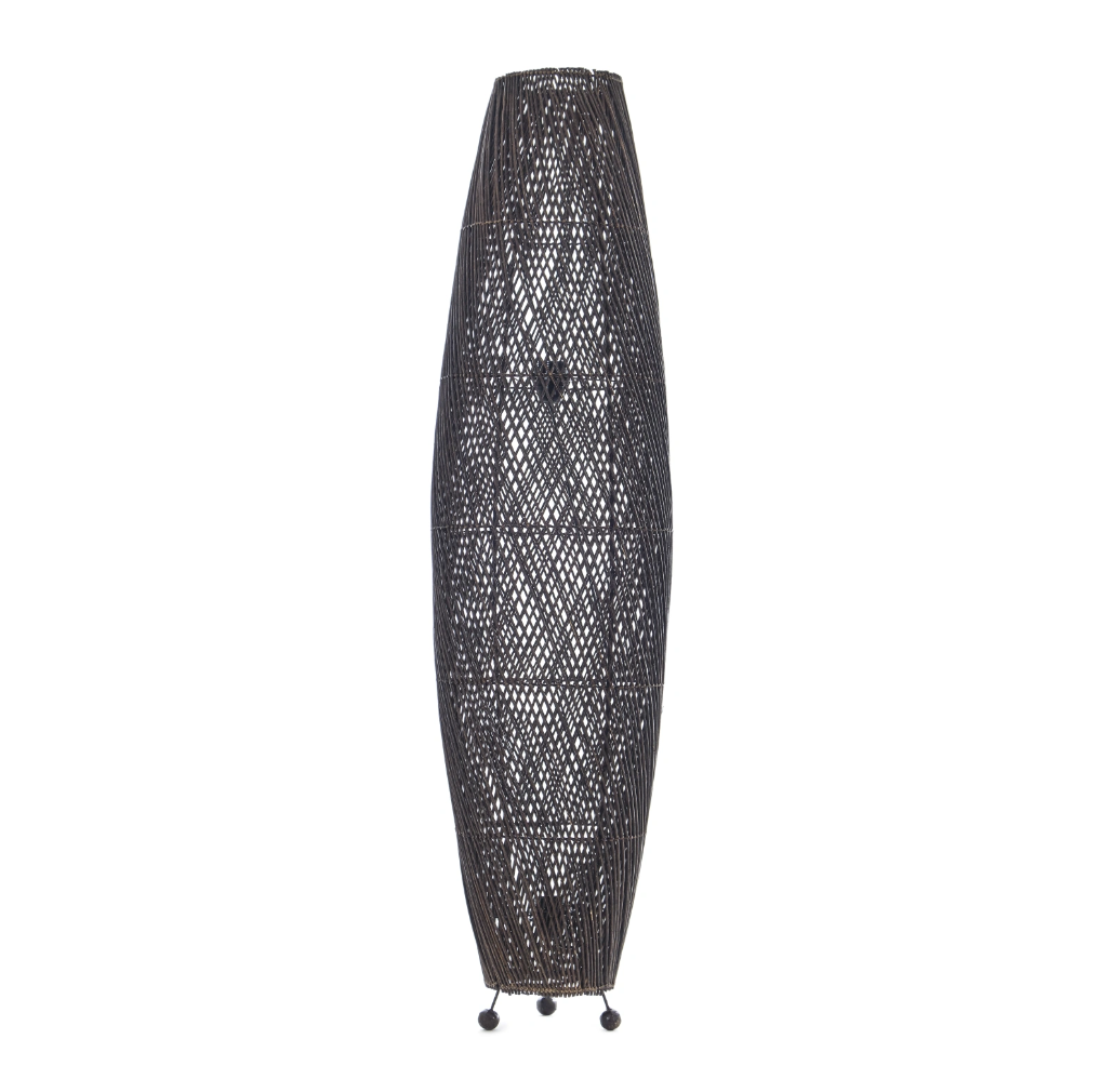 Лампион от ратан, кафяв, 2x40w, eli 55f br