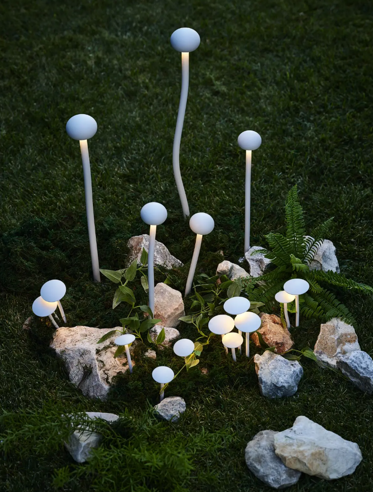 Градинска лампа Fungo, бял, led 12w, 4000k, 4177/12 WH