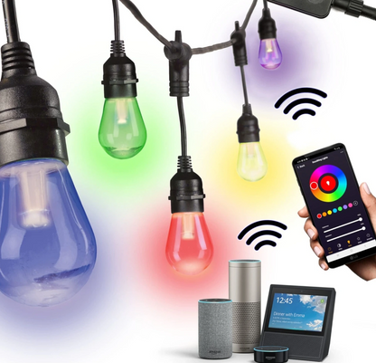 Светещ гирлянд Smarty, черен, 2700k-4000k-6400k + RGB, led 5w, 2653