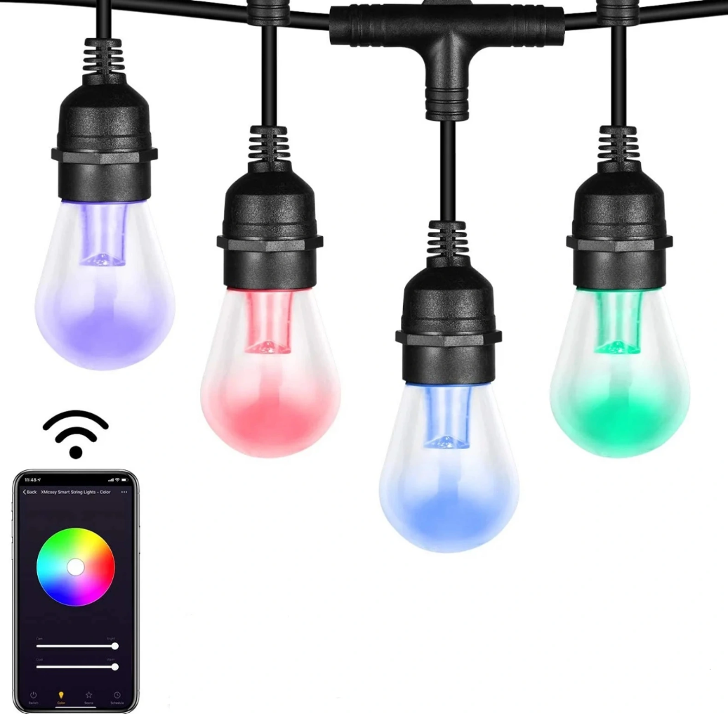 Светещ гирлянд Smarty, черен, 2700k-4000k-6400k + RGB, led 5w, 2653