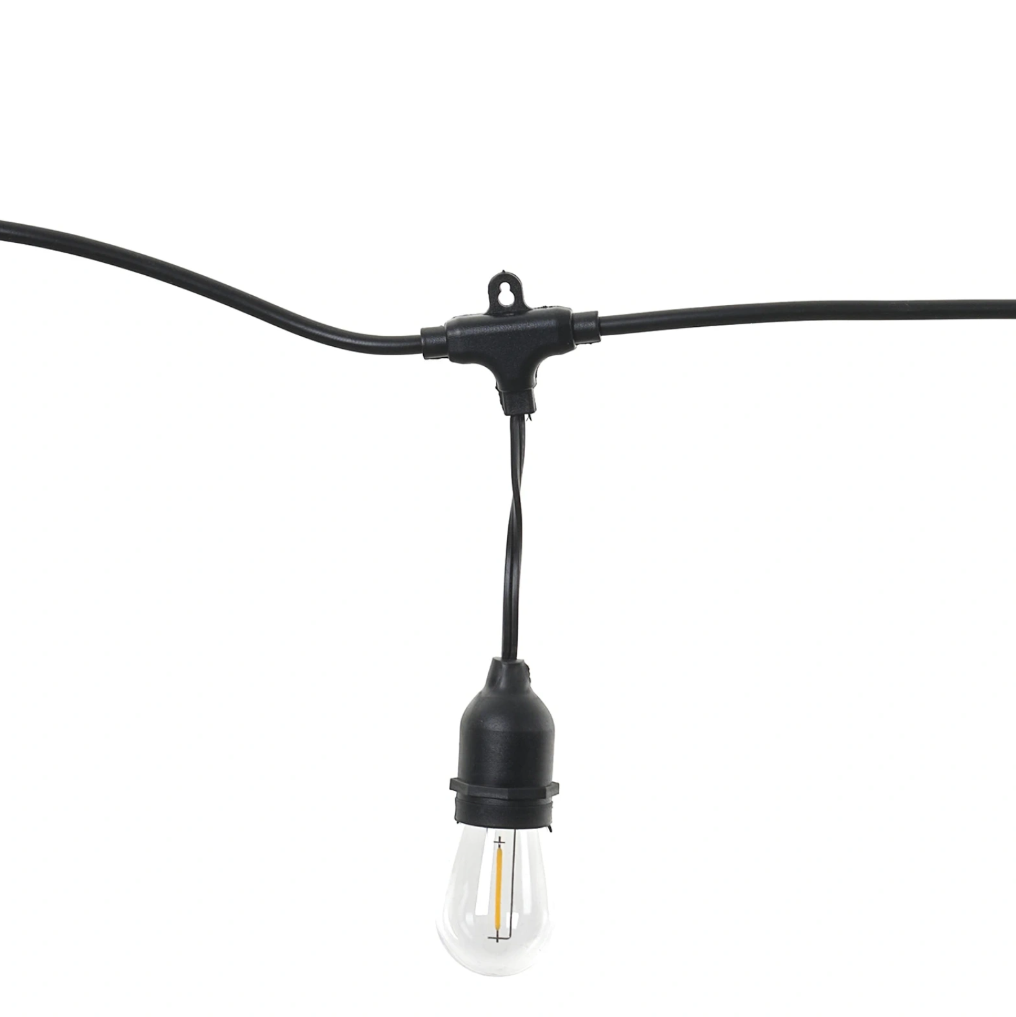 Светещ гирлянд с 10бр. Крушки, 5 метра, влагозащитени IP65, 220V, 10xe27, 2933