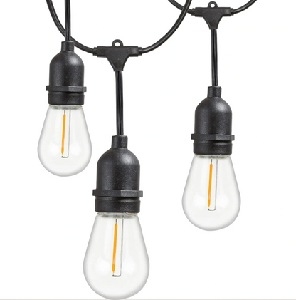 Светещ гирлянд с 10бр. Крушки, 5 метра, влагозащитени IP65, 220V, 10xe27, 2933