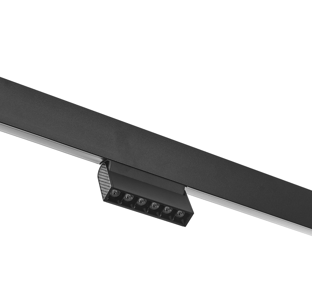 Спот Flex за трак релса, черен, led 3w, 3000k, 600lm, 2961/6w 3k