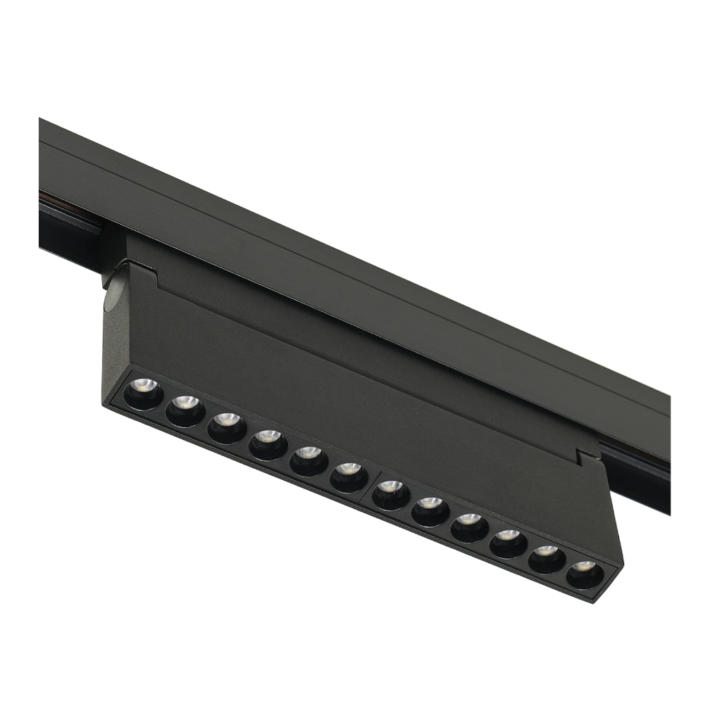 Спот Flex за трак релса, черен, led 12w, неутрална светлина 4000k, 2512/12W
