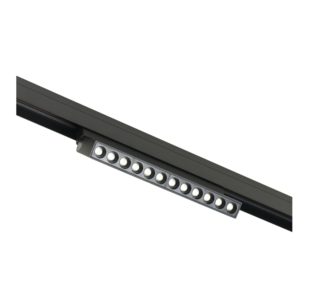 Спот Flex за трак релса, черен, led 12w, неутрална светлина 4000k, 2512/12W