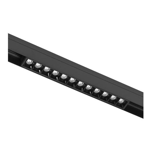 Спот Flex за трак релса, черен, led 12w, топла светлина 3000k, 2510/12WW