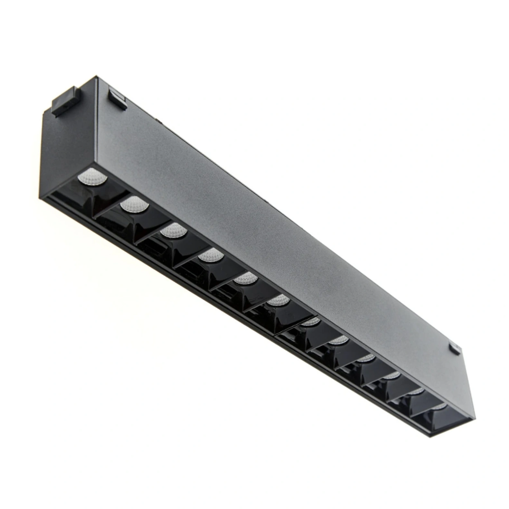Led модул за магнитна релса Alexa, черен, led 12w, 4000k, 2042b-12w bk
