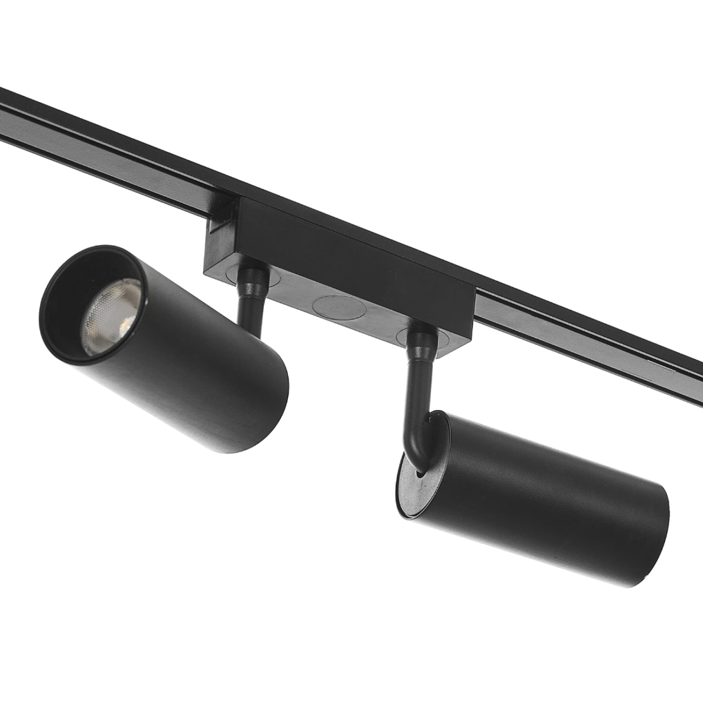 Двоен спот за система Line, черен, led 24w, 4000k, 2400lm, 2906/24w