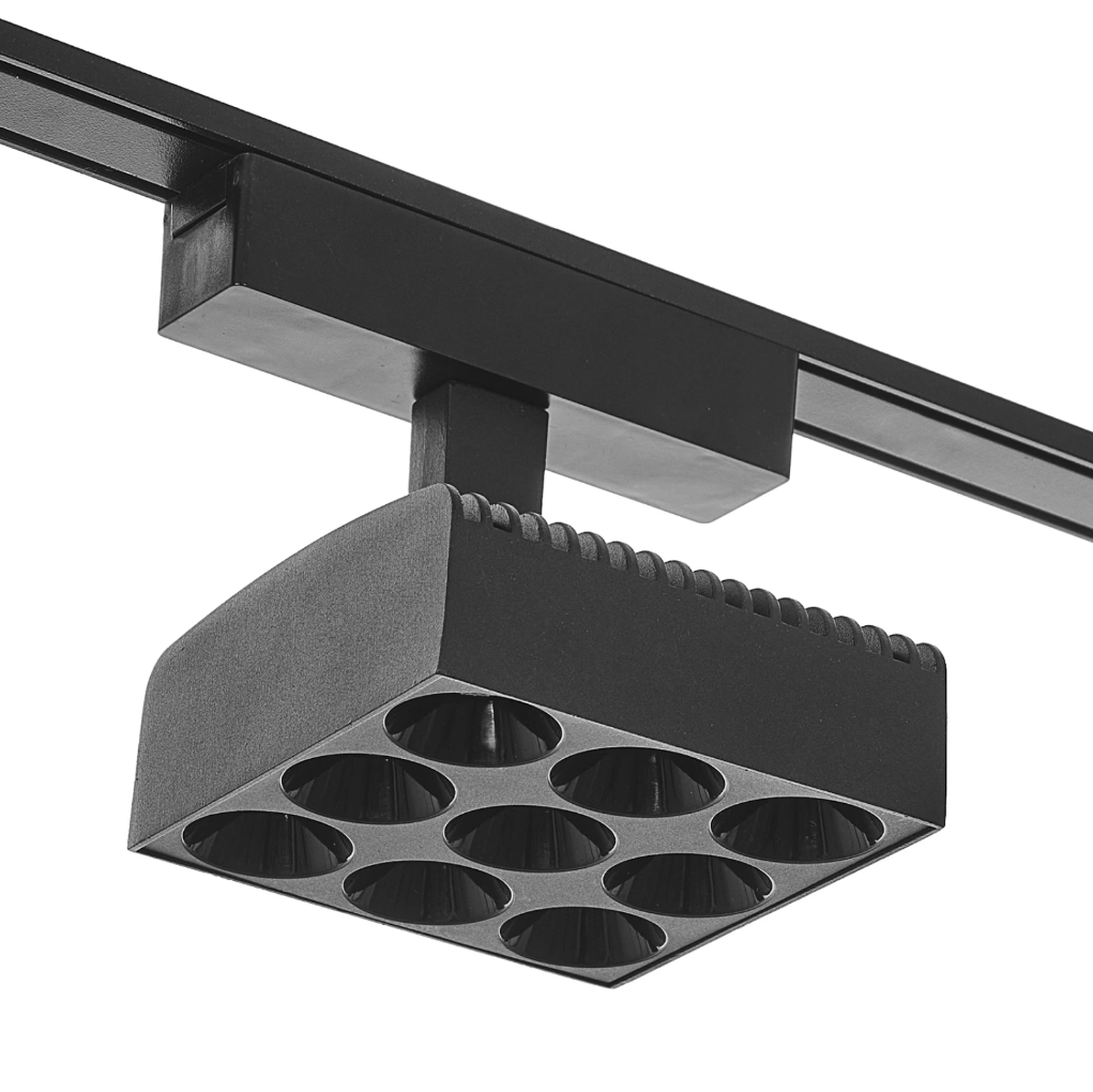 Спот за система Line, черен, led 18w, 4000k, 1800lm, 2912/18w