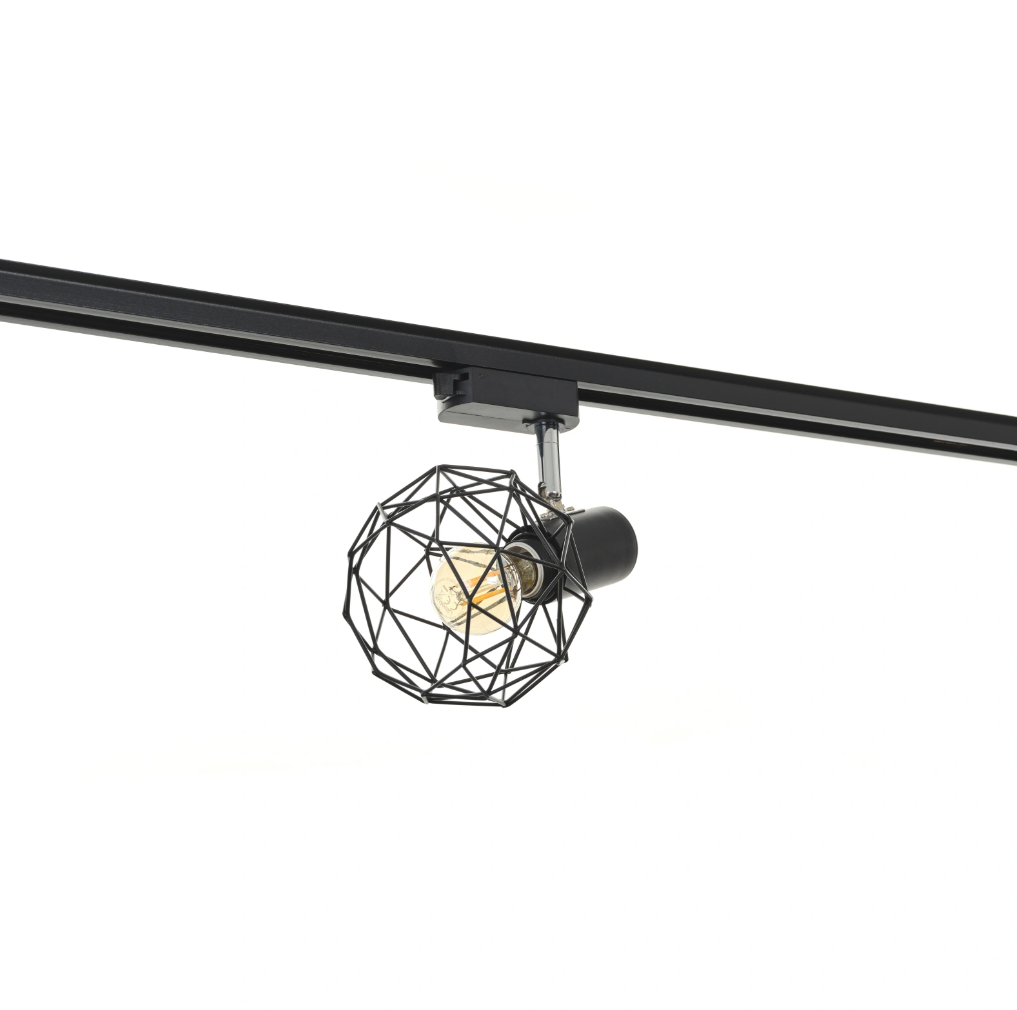 Спот Minos за монофазна шина, черен, 1xE14 2756/1T BK