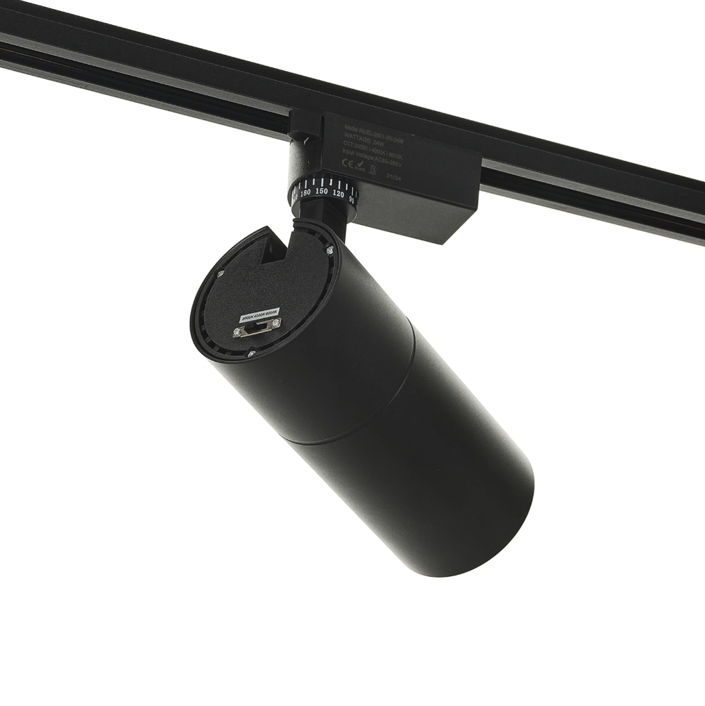 Спот Xenon за монофазна трак шина, черен, led 20w, 3000-4000-6000k, 2000lm, 2901/20w bk