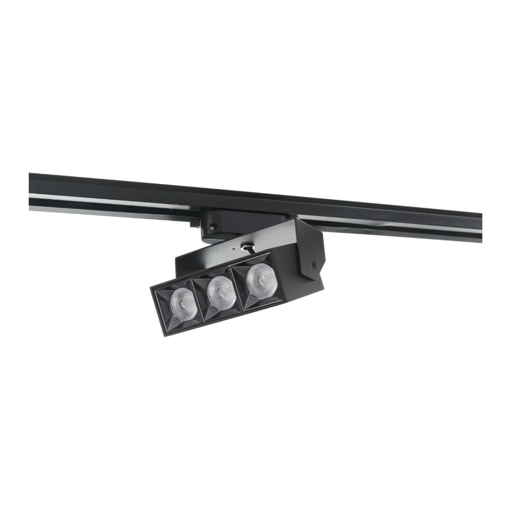 Led мулти спот за трак шина, черен, led 10w, 2036/10w bk