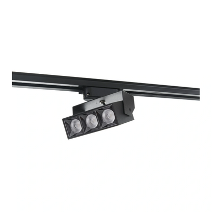 Led мулти спот за трак шина, черен, led 10w, 2036/10w bk