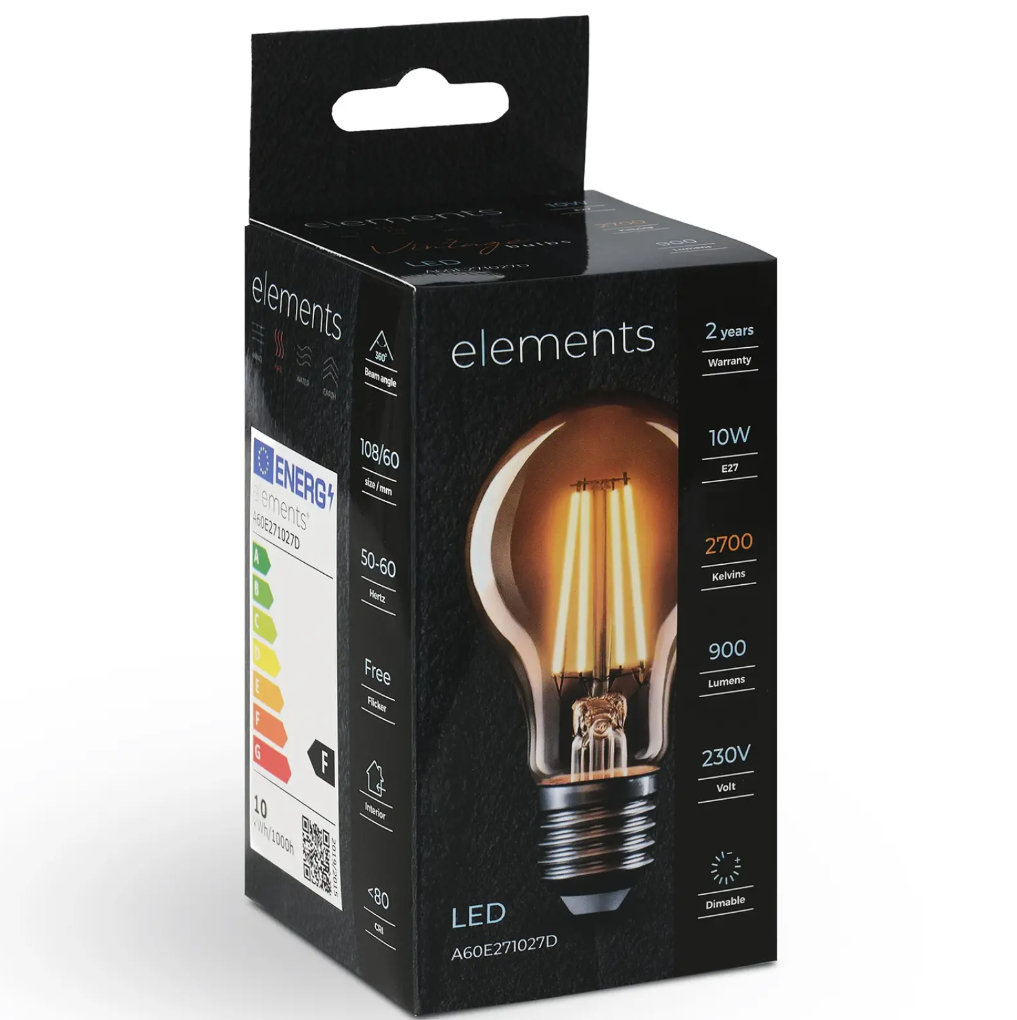 Димируема Led лампа 10W, E27, 900lm, 2700k, A60E271027D