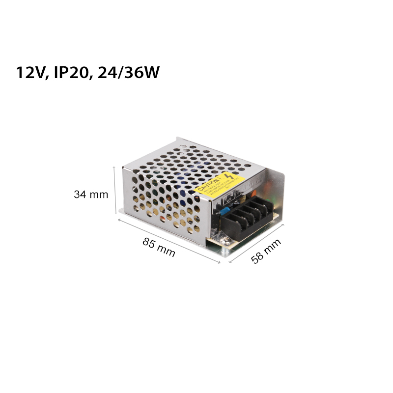 LED ТРАНСФОРМАТОРИ 12V IP20 36W 84377