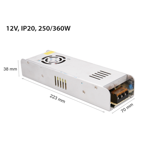 LED ТРАНСФОРМАТОРИ 12V IP20 250W 05228