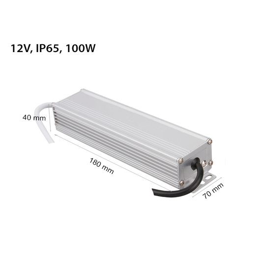 LED ТРАНСФОРМАТОРИ 12V IP67 100W 10338