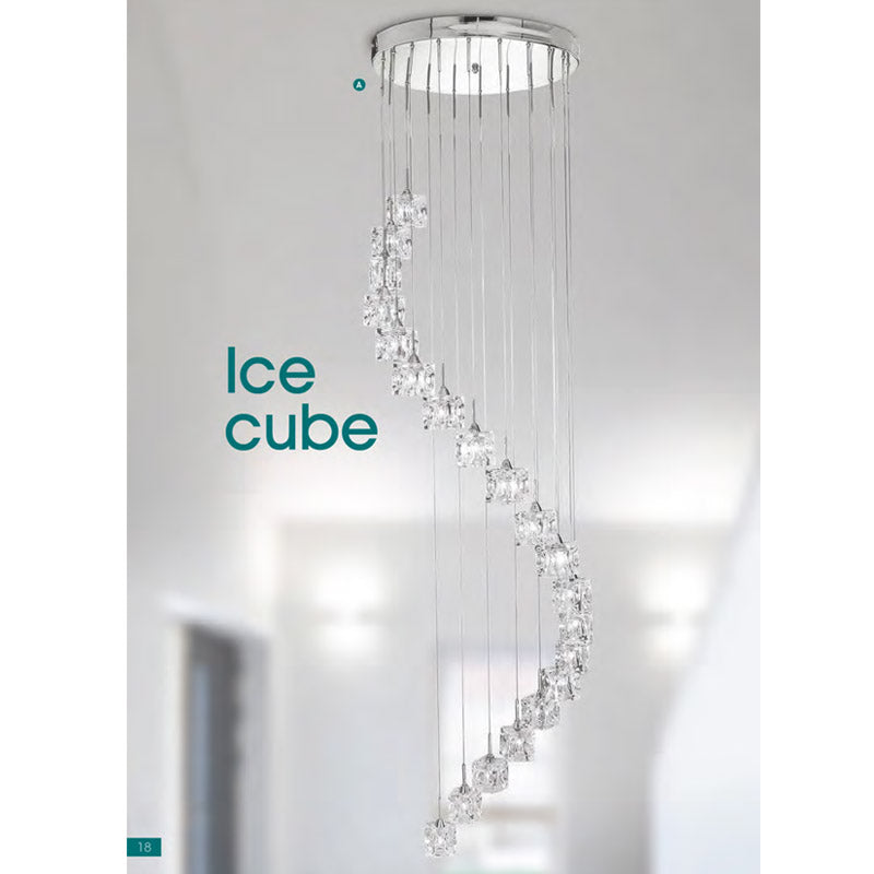 Полилей осветление за хол SearchLight ICE CUBE 6720-20-LED