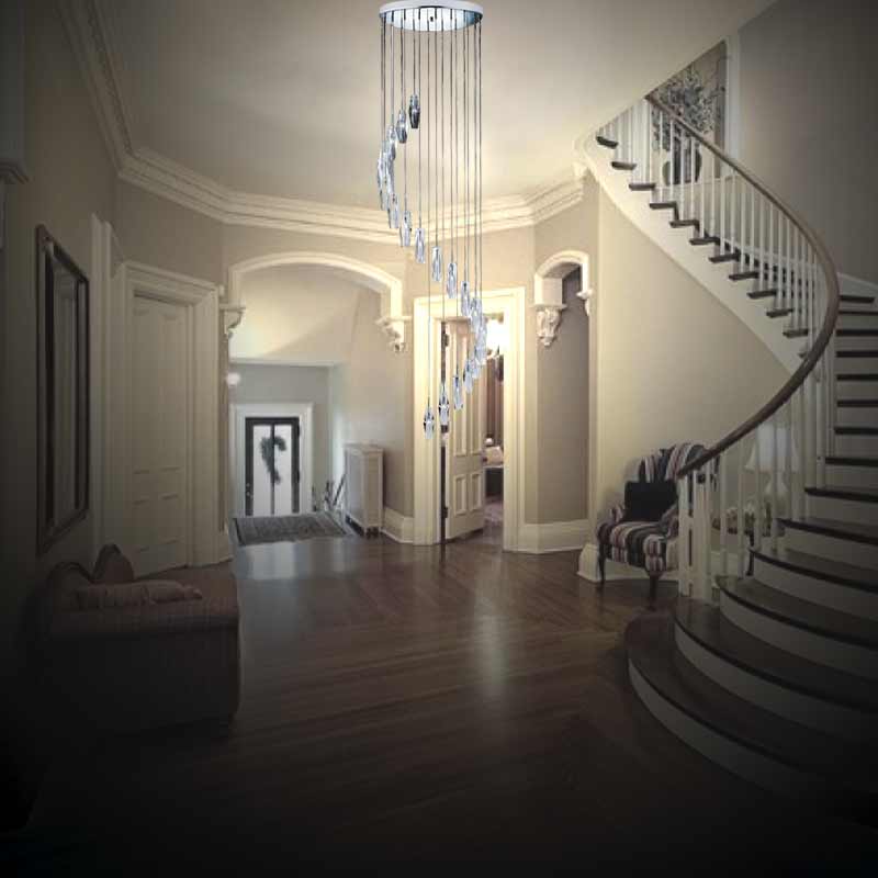 Полилей модерно осветление SearchLight SCULPTURED ICE 888-20