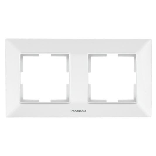 PANASONIC - Рамка двойна хоризонтална бяла PANASONIC Arkedia slim WNTF0802-2WH