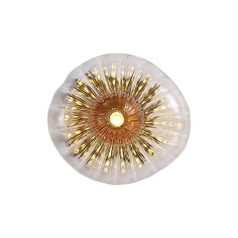 Аплик с релефно стъкло SearchLight Sunbeam 24122-1BK