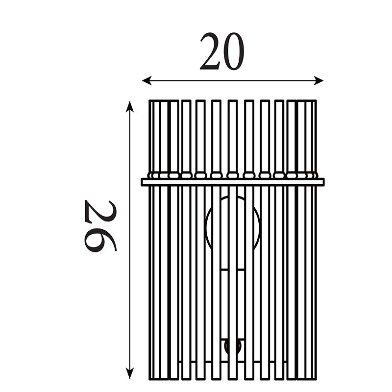 Аплик черен мат SearchLight Swizzle 55625SM