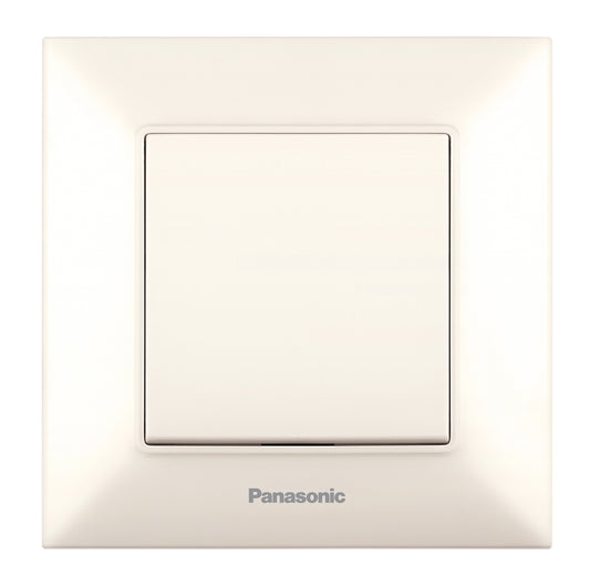 PANASONIC - Единичен ключ Panasonic Arkedia Slim крем WNTC0001-2BG