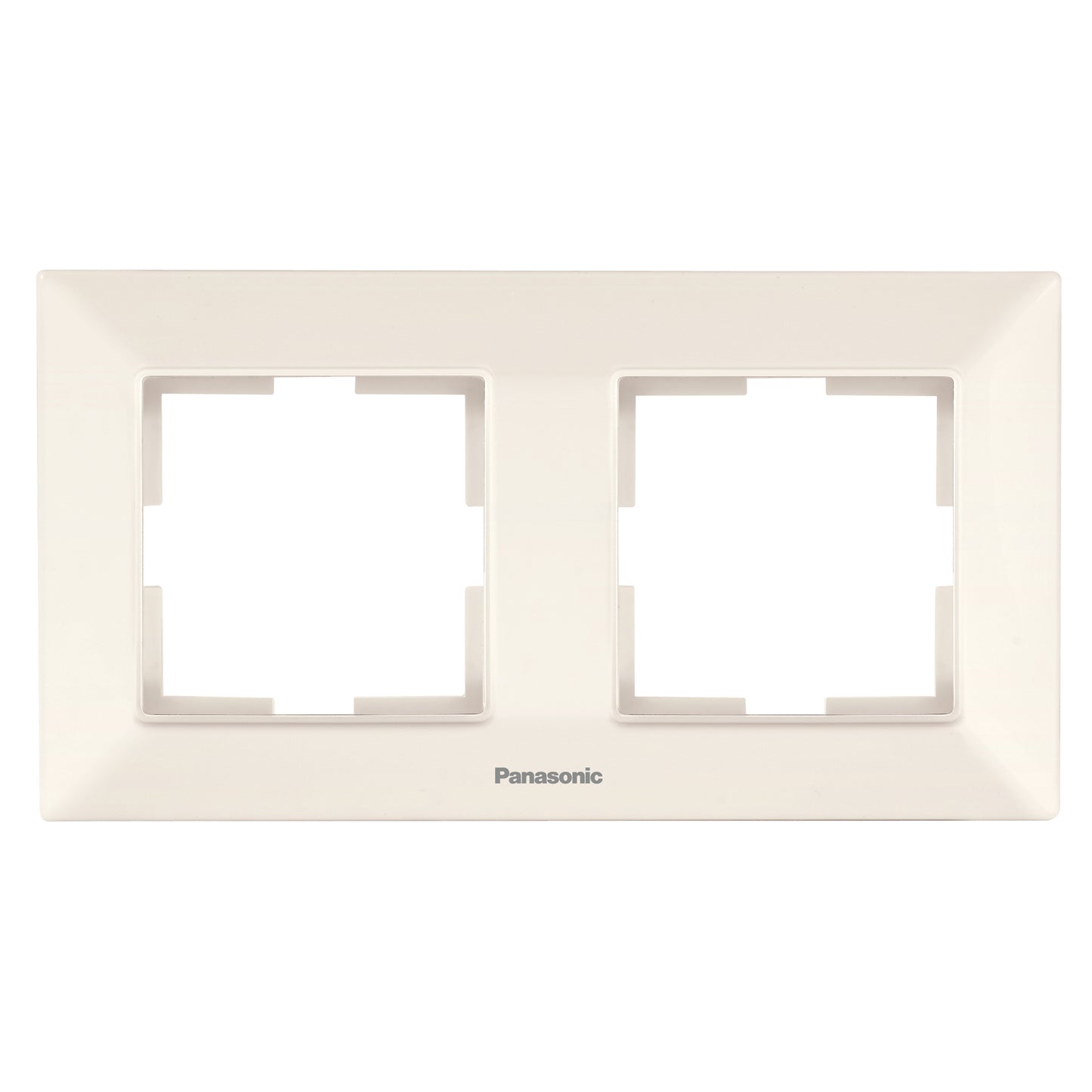 PANASONIC - Двойна хоризонтална рамка Крем Panasonic Arkedia Slim WNTF0802-2BG