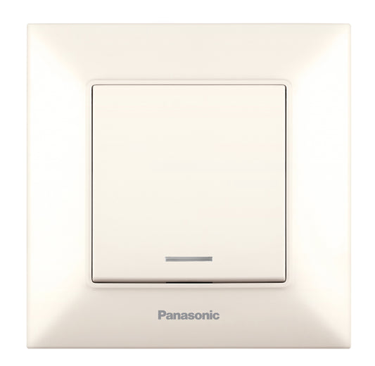 PANASONIC - Ключ бойлерен 16А светещ Panasonic Arkedia Slim крем WNTC0044-2BG