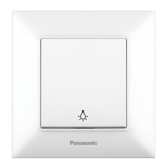 PANASONIC - Бутон със символ осветление Panasonic Arkedia Slim бял WNTC0016-2WH