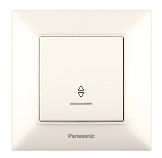 PANASONIC - Девиаторен ключ светещ Panasonic Arkedia Slim крем WNTC0004-2BG