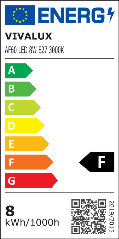 LED филамент лампа FLICK LED ∙ AF60 ∙ 8W ∙ 806lm ∙ E27 ∙ 3000K / 003560