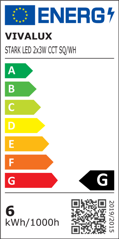 ФАСАДНО ОСВЕТИТЕЛНО ТЯЛО STARK LED ∙ 2 X 3W SQ ∙ 3000K-4000K-6400K ∙ IP65/ 004827