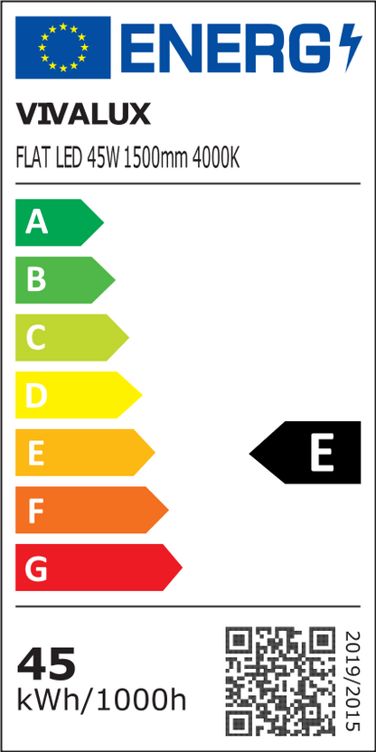 LED ОСВЕТИТЕЛНО ТЯЛО FLAT LED ∙ 45W ∙ 1500 ММ ∙ 4000K / 004620