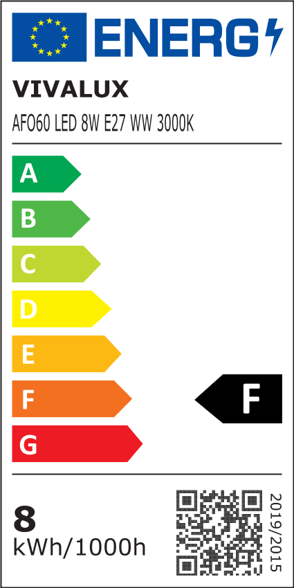 LED филамент лампа FLICK OPAL LED ∙ AFO60 ∙ 8W ∙ 700lm ∙ E27 ∙ 3000K / 004089