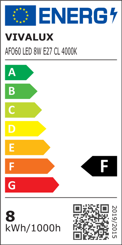 LED филамент лампа FLICK OPAL LED ∙ AFO60 ∙ 8W ∙ 700lm ∙ E27 ∙ 4000K / 004090