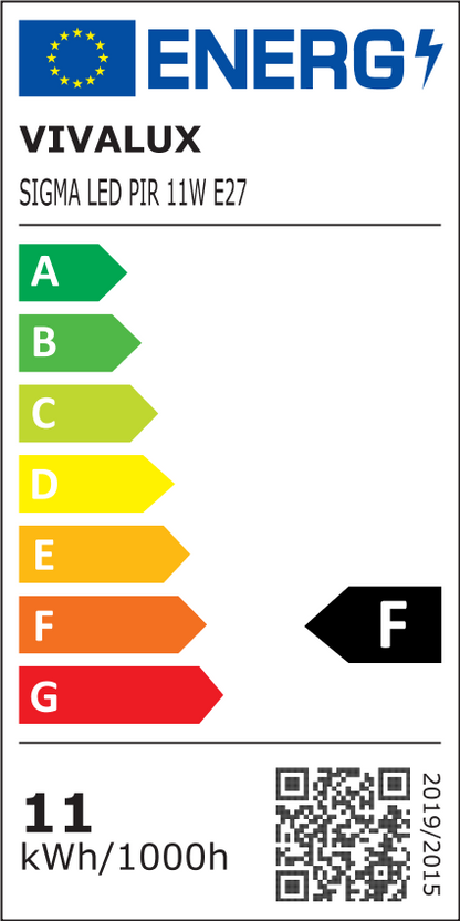 LED ЛАМПА С IR СЕНЗОР ЗА ДВИЖЕНИЕ SIGMA LED ∙ PIR ∙ 11W ∙ 1000LM ∙ E27 ∙ 4000K / 004985