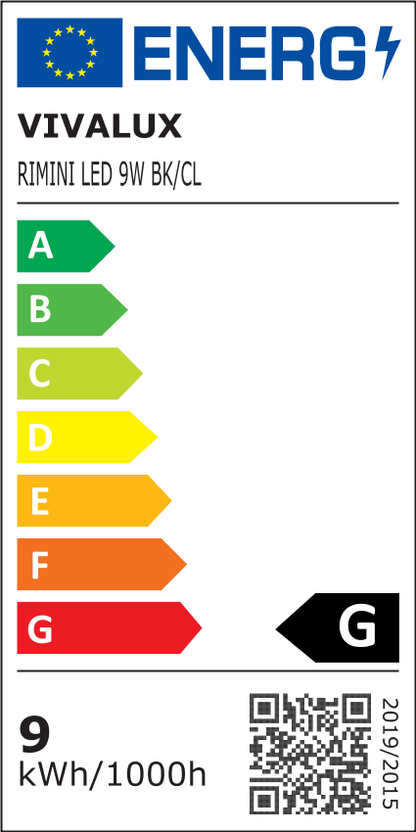 LED ТЯЛО ЗА ОГЛЕДАЛО / КАРТИНА RIMINI LED ∙ 9W ∙ 4000K ∙ ЧЕРЕН / 004724