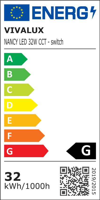 LED плафон NANCY LED ∙ 16W-24W-32W ∙ CCT-switch ∙ 3000K-4000K-6400K / 005320
