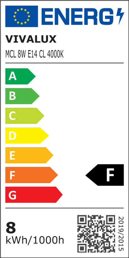 LED ЛАМПА MAX LED ∙ 8W ∙ 806LM ∙ E14 ∙ 4000K / 004457
